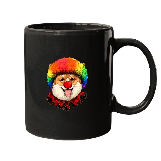 Pembroke Welsh Corgi Clown carnivals Circus Staff Dog Lover Mugs