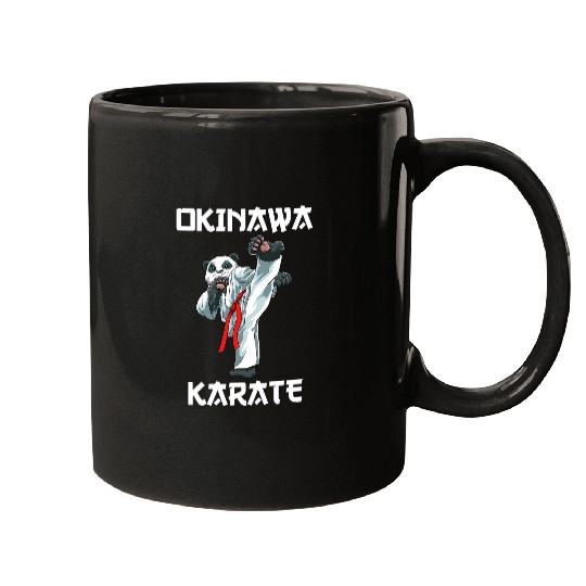 Karate Panda Okinawa Karate Japanese Martial Arts Mugs