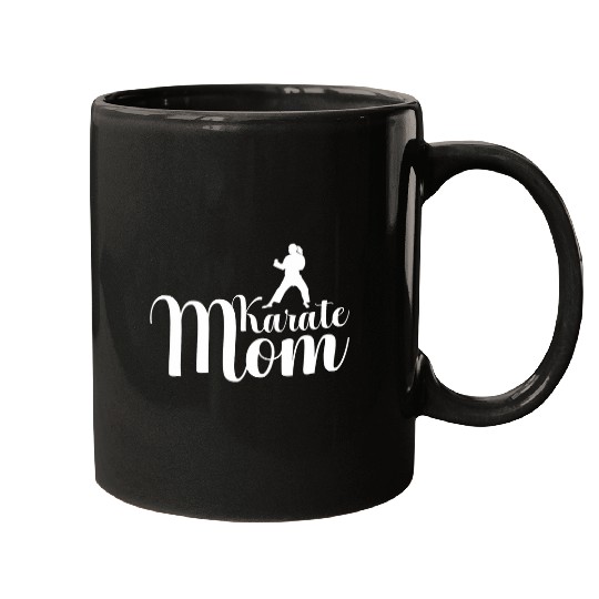 Karate Mom Fighter Martial Hobby Martial Karate Belt Fighter Mugs