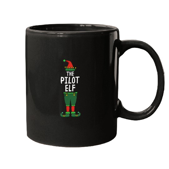 The Pilot Elf Santa Claus Present Reindeer Snowman Holiday 1 Mugs