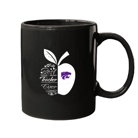 Kansas State Wildcats Teacher Ever Half Apple Mugs