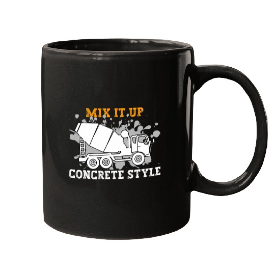 Construction Batching Mix It Concrete Mixer Truck Driver Mugs