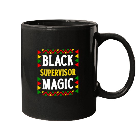 Black History Month Supervisor Magic Pride Mugs