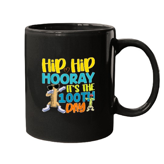 Funny Student Gift Ruler Happy 100 Days Of School Mugs