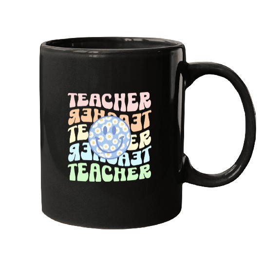teacher daisy back to school elementary school teacher Mugs