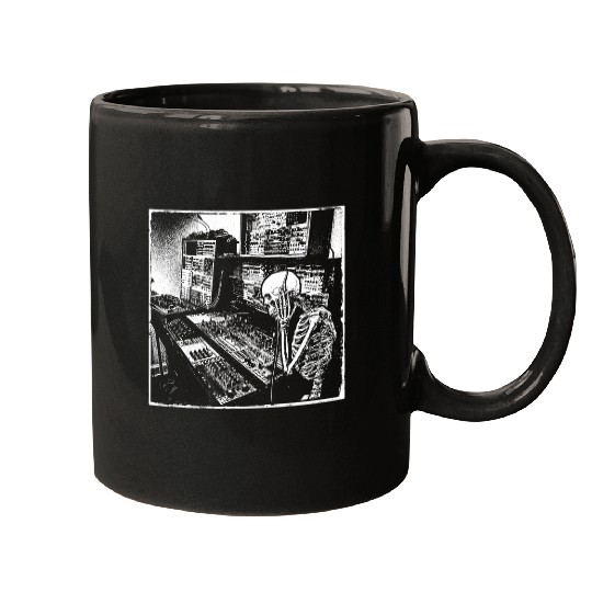 Electronic Music Synthesizer Techno Music DJ Producer 3 Mugs