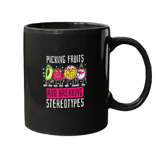 Picking Fruits And Breaking Stereotypes Fruit Picker Mugs