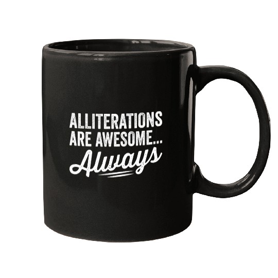 Alliterations Poet Poetry Lover Poetry Reader Writer Author Mugs