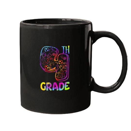 Tie Dye 4Th Grade Typography Team Fourth Grade Teacher Gifts Mugs