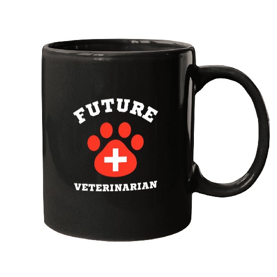 Future Veterinarian Boys Girls Kids Animal Doctor Vet Mugs