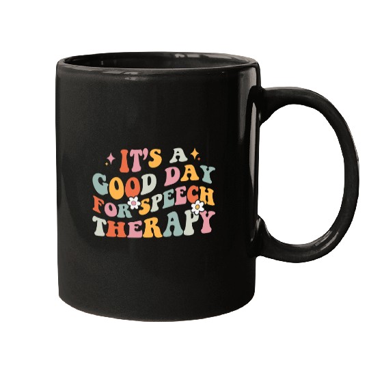 Retro Speech Language Pathologist Groovy Speech Therapy SLP 1 Mugs