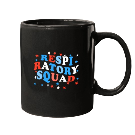 Red White and Blue Respiratory Therapist Stars and Stripes Mugs