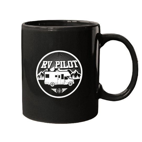 RV Pilot Funny Motorhomes RV Travel Mugs