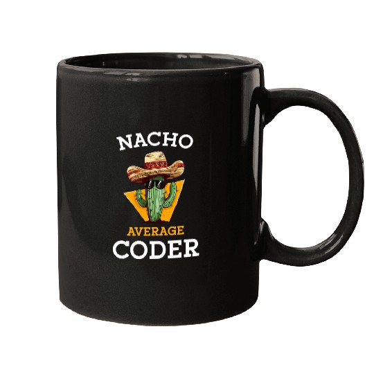 Nacho Average Coder Mexican Software Programmer Funny Joke Mugs
