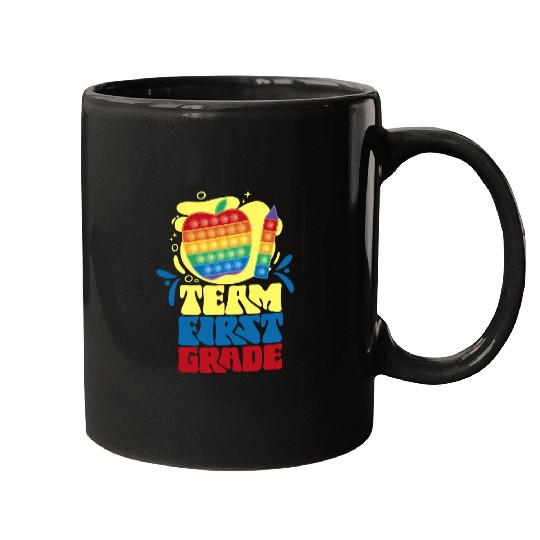 Team First Grade Pupil Back To School Teacher School Mugs