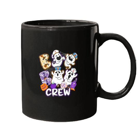 Boo Crew Cute Nursing Men Women nurses Halloween Mugs