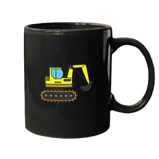 Construction Site Gift Idea Construction Crawler Excavator Mugs