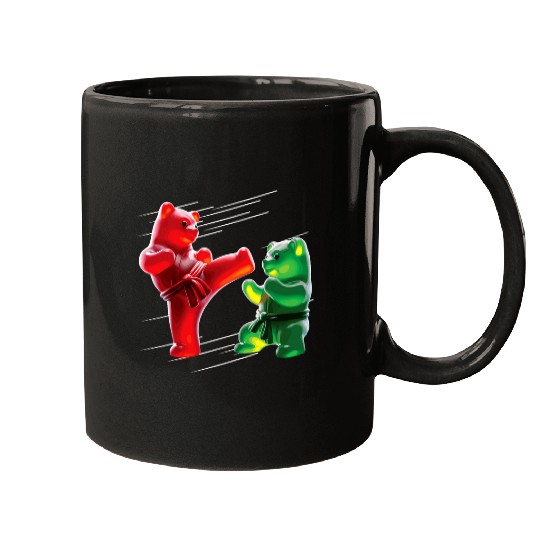 Gummy Bear Ninja Gummy Bear Karate Gummy Bear Mugs