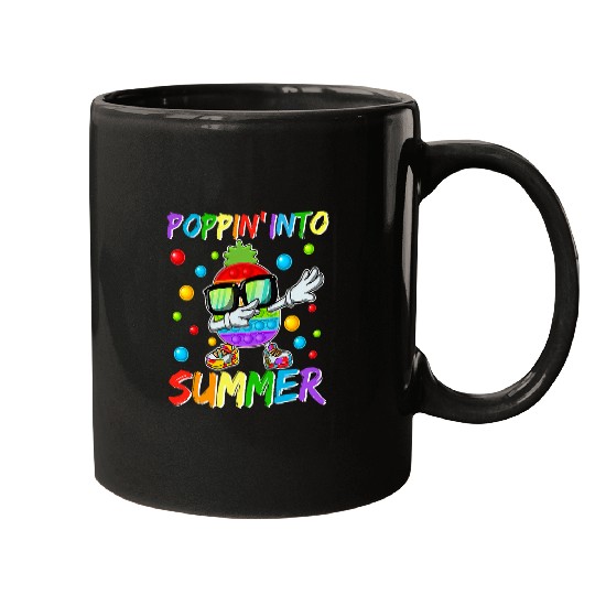 End Of Year Teacher Student Schools Out Poppin Into Summer Mugs
