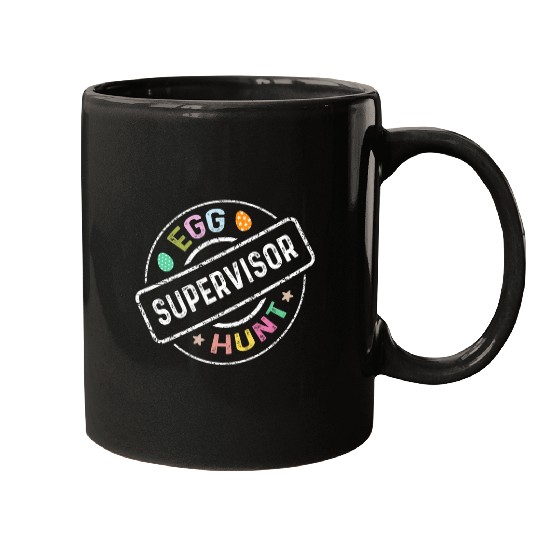 Egg Hunt Supervisor Hunting Party Dad Mom Adult Easter 2024 Mugs