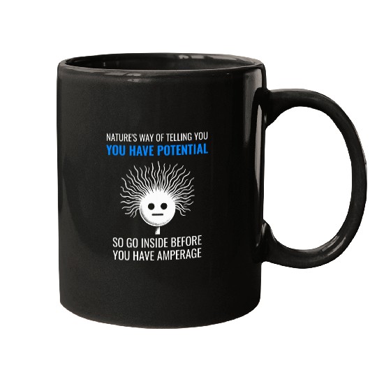 Electricity Amperage Pun Science Buffs Physics Teacher Quote Mugs