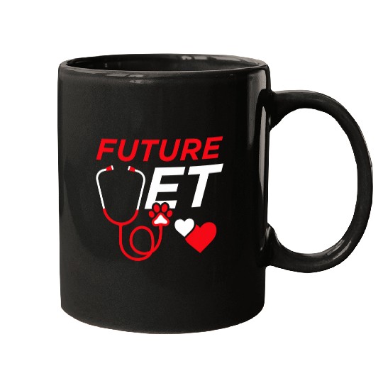 Future Veterinarian Doctor Animals Lover Veterinarians Cute 6 Mugs