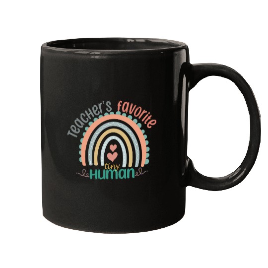 Teachers Favorite Tiny Human Student Funny back To School Mugs