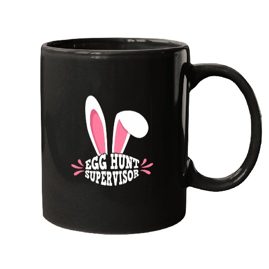 Egg Hunt Supervisor Mom Adult Woman Easter Egg Hunting Party Mugs