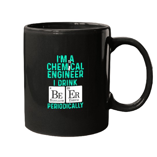 chemicals Engineer Beer Periodically Engineering 5 Mugs