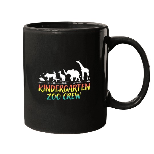 Kindergarten Zoo Crew Matching Teacher Students Back School Mugs