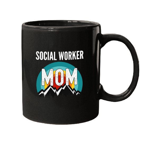 Womens Social Worker Mom Mothers Day Gift Mugs