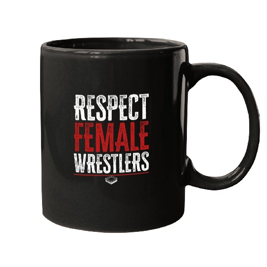 Respect Female Wrestlers Pro Wrestling Distressed Mugs