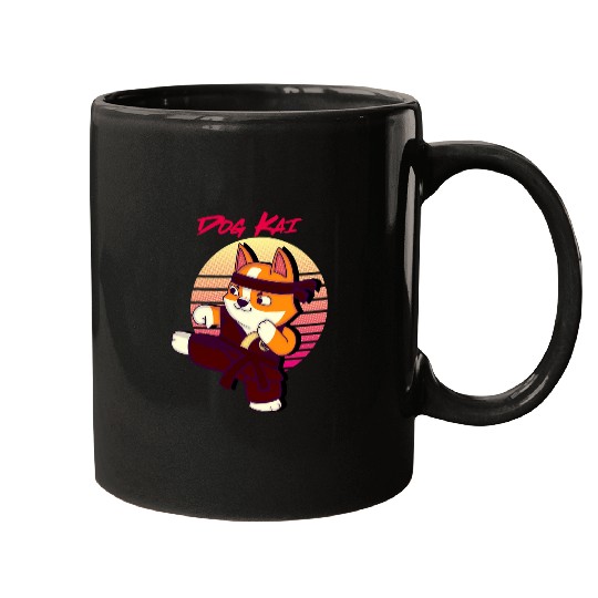 Dog Kai Fun Art Kai Dog Lover Karate Dog Kid Cobra Mugs