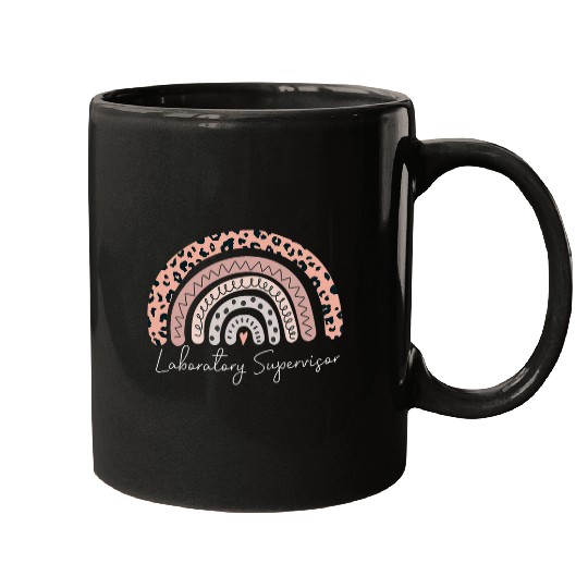Laboratory Supervisor Leopard Rainbow Appreciation Mugs