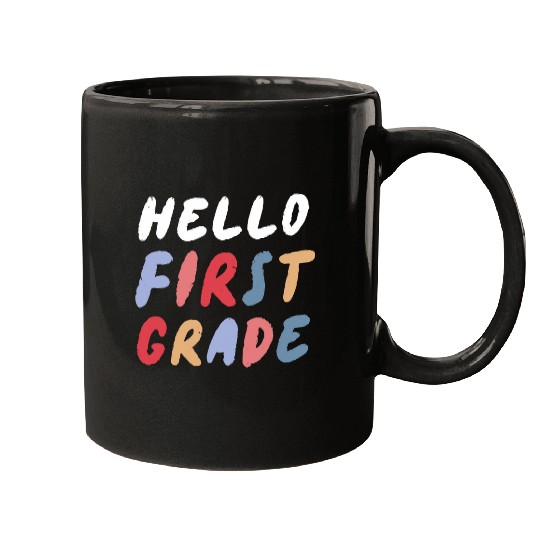Hello 1st Grade Back To School Student Teacher Retro Mugs