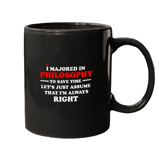 Funny Philosophy Major Student College Graduation Mugs