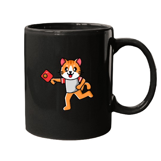 Kawaii Cat Playing Pickleball Funny Pickleball Player Mugs