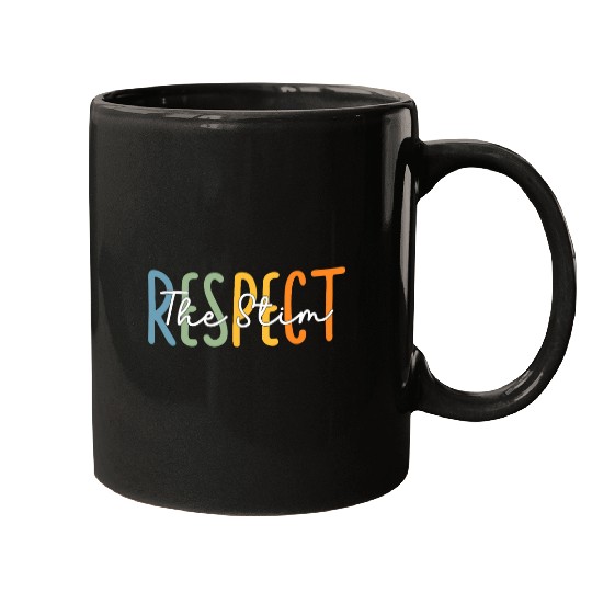 Respect the Stim Special Education Teacher Autism Awareness 2 Mugs
