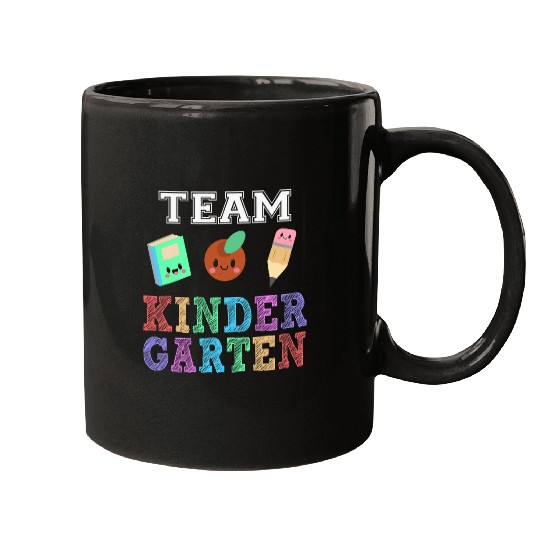 Team Kindergarten First Day Back to School Student Teacher Mugs