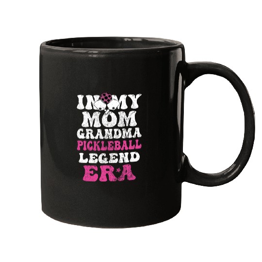 Groovy Retro Mom Grandma Pickleball Legend Player Funny Mom 1 Mugs