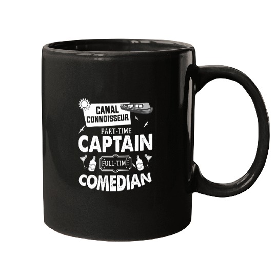 Canal Boat Outfit Ideas For Men Funny Narrowboat Captain 1 Mugs
