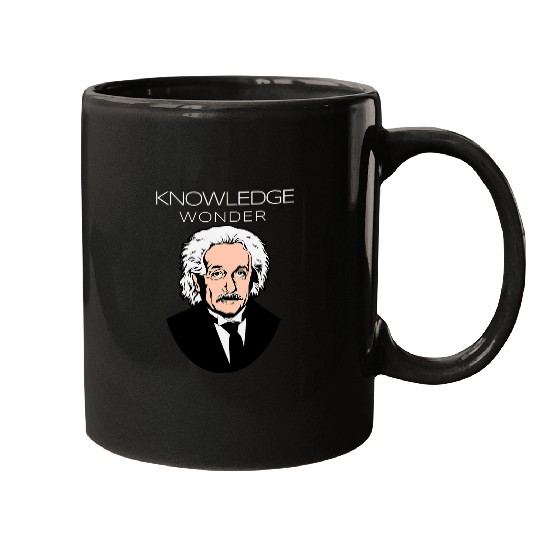 Knowledge Power Wonder Genius Science School Student Teacher Mugs
