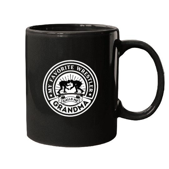 My Favorite Wrestler calls me Grandma Funny Wrestling Mugs