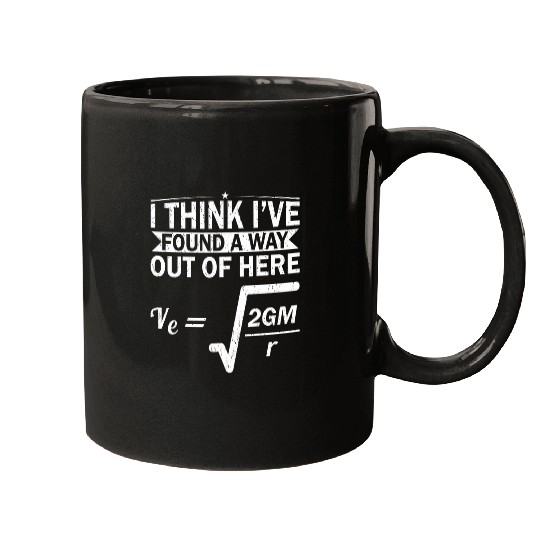 Escape Velocity Gravity Physics Engineer Funny Physics Mugs