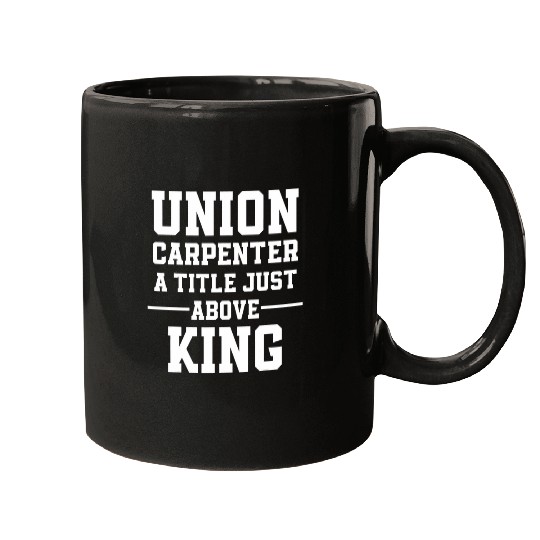 Union Carpenter Union Carpentry Worker 4 Mugs