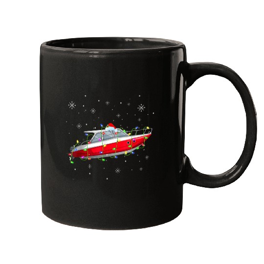 7kVg Life Better On Boat Christmas Merry xmass Boating Lover Mugs