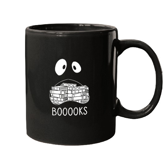 Halloween Boooks ghosts for Book Lover Mugs