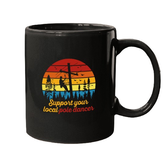 American Lineman Powerline Worker 7 Mugs