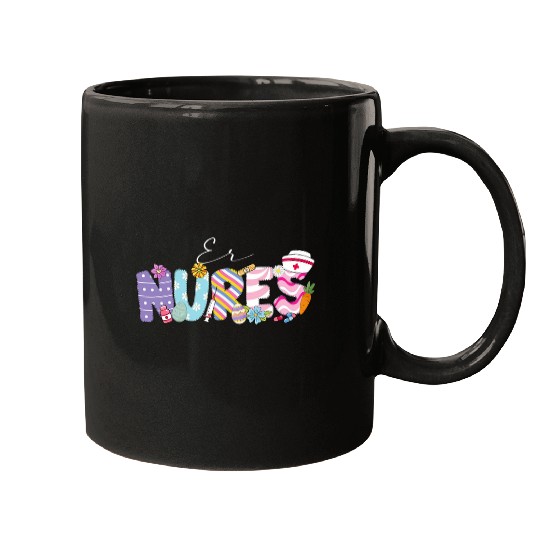 ER nurses Easter Stethoscope Bunny Cute Easter Day nurses Mugs