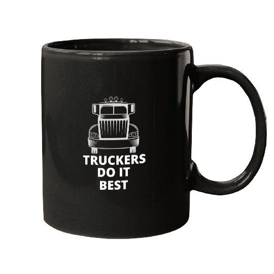 Retro Truckers Truck Driver Trucker 2 Mugs